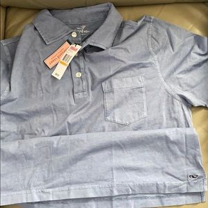 Men’s Small Vineyard Vines Pocket Polo Slate Blue